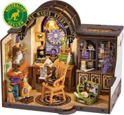 DIY Miniature Dollhouse Kit-Magic Study, Tiny House Kit Model Building Set with