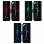 OFFICIAL ALYN SPILLER NEON LEATHER BOOK CASE FOR APPLE iPOD TOUCH MP3