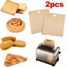2x Toaster Baking Toastie Bags Sandwich Non-Stick Pouch Pocket Reusable