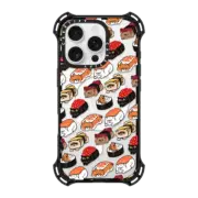 iPhone 16 Pro Bounce Case MagSafe Compatible Sushi Persian Cat