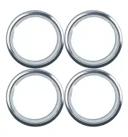 Premium Chrome Wheel Band Trim Ring 15" - SET OF 4 Factory Seconds #GXCT15-1-X4