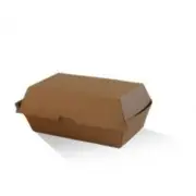 Snack Box Takeaway Regular (176x91x85) Corrugated Kraft Plain 200 pcs