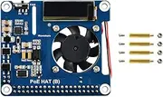Waveshare POE HAT,Power Over Ethernet HAT (Type B) for Raspberry Pi 3B+/4B 802.3af-Compliant