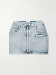 [Isabel Marant] Isabel Marant - Caly Denim Mini Skirt - Light blue - FR 36 FR 36 Blue