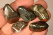 5 *SEFTONITE* Tumbled Stones 2-3cm 32.5g Heliotrope Bloodstone Natural Stone