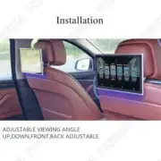 Car 9" 8-Cores Android 9.0 Headrest Rear Seat Monitor Media Player Touch Screen (for: Honda Civic)