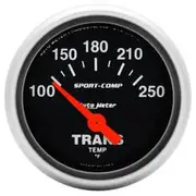 Autometer Sport-Comp Transmission Temp Gauge Electric - 100 - 250 F, 2 1/16 Inch, Short Sweep, AU3357