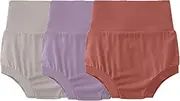 [SUZEL] 3 Packs Baby Girls Boys Bamboo Viscose Bloomers Shorts High Waisted Short Pants