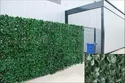 Ivy Hedge Ivy Artificial Screening Leaf Hedge Panels On Roll Privacy Garden Fence, Green, 1.0M X 3M