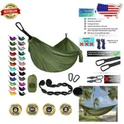 Durable XL Double Hammock with Heavy-Duty Straps - Ultimate Outdoor Comfort