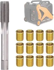 Spark Plug Repair Kit - Tap M16 x 1.25 and Inserts M14 x 1.25 | 13 Piece Thread Repair Kit for Spark Plugs, Generators and Engine Maintenance, Durable Re-Threading Tools for the Gewi