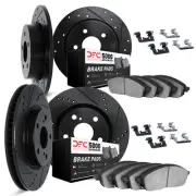 Dynamic Friction Company 8514-21020 Brake Rotor Dimpled & Slotted Black