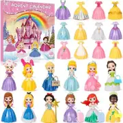Christmas Advent Calendar Princess Toy - Princess Deformation Toy Christmas Coun