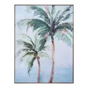 Framed Canvas/Resin 90x120cm Palm Pair Wall Hanging Art Decorative Home Display