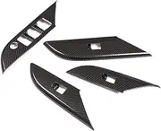 Yurefax Car Door Armrest Window Switch Panel Cover Trim, for Toyota, Hilux 2015 2016 2017 2018 2019 2020 2021. Auto Window Switch Decoration