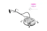 Alston 21'' High-Pressure Surface Cleaner Max 8.6GPM 4200PSI Stainless Steel Cleaner with 4 Wheels For Concrete Driveway Patio Floor Sidewalks Decks