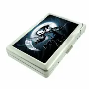 Reaper Moon Em1 Cigarette Case with Built in Lighter Metal Wallet