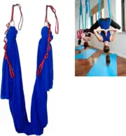 Aerial Yoga Hammock 5.5 Yards Yoga Swing Pilates Silk Home Gym Fitness Include H