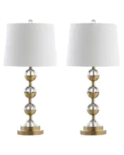JONATHAN Y Set of 2 Avery 27.5in Crystal LED Table Lamps