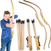 Wooden Bow & Arrow Set for Kids, Archery Set for Boys Girls Youth, Kids Bow &...