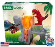 BRIO World - 36092 Dinosaur Erupting Volcano | Toy Train Set for Kids Aged 3