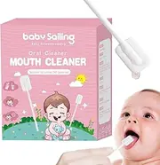 ZALHIN Tongue Gauze Cleaner - 30 Tongue Cleaner Skim Gauze | Portable Oral Tongue Gauze Gum Cleaner, Flexible Toothbrush Tongue Cleaner for Baby's Tongue, Mouth and Tooth Care