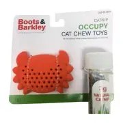 Occupy Cat Chew Toy 3 Grams Of Natural Catnip & Crab Toy Holder Boots & Barkley