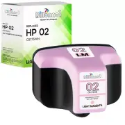1PK Fits HP 02 Light Magenta Ink Cartridge For HP02 For HP C8775WN