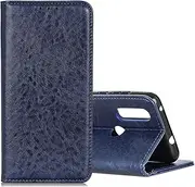 LYX Magnetic Crazy Horse Texture Horizontal Flip Leather Case for Xiaomi Redmi 7, with Holder & Card Slots & Wallet (Black) Multipurpose (Color : Blue)