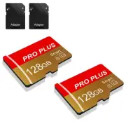 2 Pack SD Card 128GB with SD Adapter High Speed Memory Card, UHS-I C10 A1 Mem...