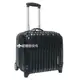 【葳爾登】Long King超級輕17吋硬殼旅行箱電腦拉桿公文行李箱鏡面登機箱17吋8003黑色