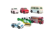 3pc Le Toy Van Retro Metro Car & Emergency Vehicles Kids Wooden Toy Set 2y+