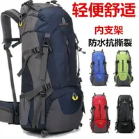 在飛比找樂天市場購物網優惠-登山背包 戶外60L登山包男女雙肩包休閒背包野營背囊旅行包防