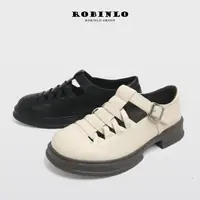 在飛比找momo購物網優惠-【Robinlo】編織T字古典氣質厚底瑪莉珍鞋DENZEL(