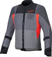 Alpinestars ST-2 Air Motorcycle Textile Jacket, grey-red, Size 3XL for Men Grey Red