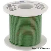 Alpha Wire Green Hook Up Wire, 2.08 mm² CSA 1000 V 33 A 30m- New 1559-GR005