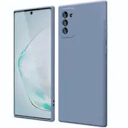 MCC For Samsung Galaxy Note10 Soft Liquid Silicone Shockproof Case Cover Note 10 N970 N971 [Grey Purple]