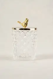 Bird Glass Jar