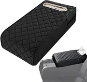 Car Armrest Padding | Car Interior Cushion | Padded Armrest Cover | Car Armrest Cushion with Integrated Tissue Holder | Comfortable Car Armrest Cushion for Most