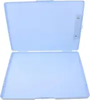 OHPHCALL Multifunctional Document Storage Box with Clip Plastic Organizer for Business Cards Files and Certificates Neat Desktop for Office Supplies