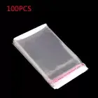 100x Self Sealing Cellophane Bags Clear Cookie Bags Resealable Cellophane Bag