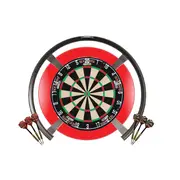 Target Darts OMNI Tex Titan Dart Board, Red Surround, + Darts