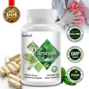 Sulforaphane Broccoli Seed Capsules 650mg 120 Count Exp 7/2026 FREE SHIPPING