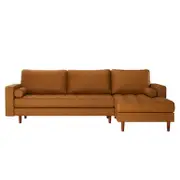 Claude 3-Seater PU Leather Sofa with Chaise