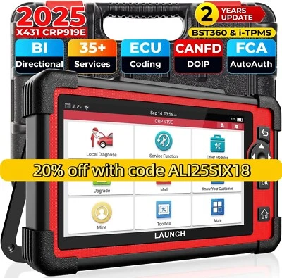 LAUNCH CRP919E pk D8 Diagnostic Scanner Keey Coding Auto Bidirectional Scan Tool