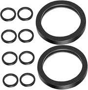 1set Seal System Cleaner Gas Pump for Can Funnel Automotive Treatment Pump Gas Gear Drain Engine Spout Sealing Sink Strainer Plug Gasket Black Rubber 10pcs