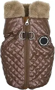 Dia Quilted Vest Jumper Dog Coat Brown S