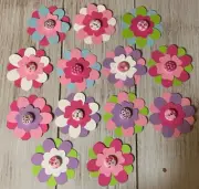 Handmade Flower Embellishments Junk Journal Shabby Chic Scrapbooking Flowers