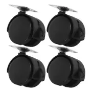 4pcs Wheel Practical Furniture Castor Caster Twin Wheel Swivel Wheel Cabinet