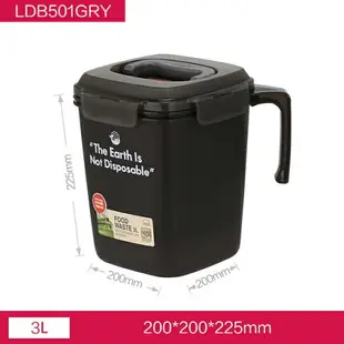 熱賣款 樂扣樂扣廚房垃圾桶乾溼分離廚餘垃圾桶塑膠桶辦公桌面帶蓋茶桶
